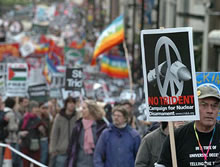 Anti-nuclear and anti-war protests rock the United Kingdom
